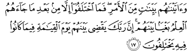 Surat Al-Jatsiyah ayat 17
